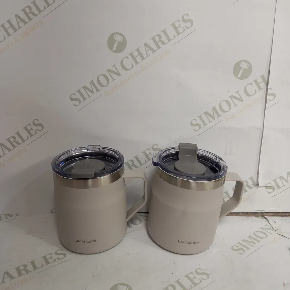 SET OF 2 INSULATED MUGS