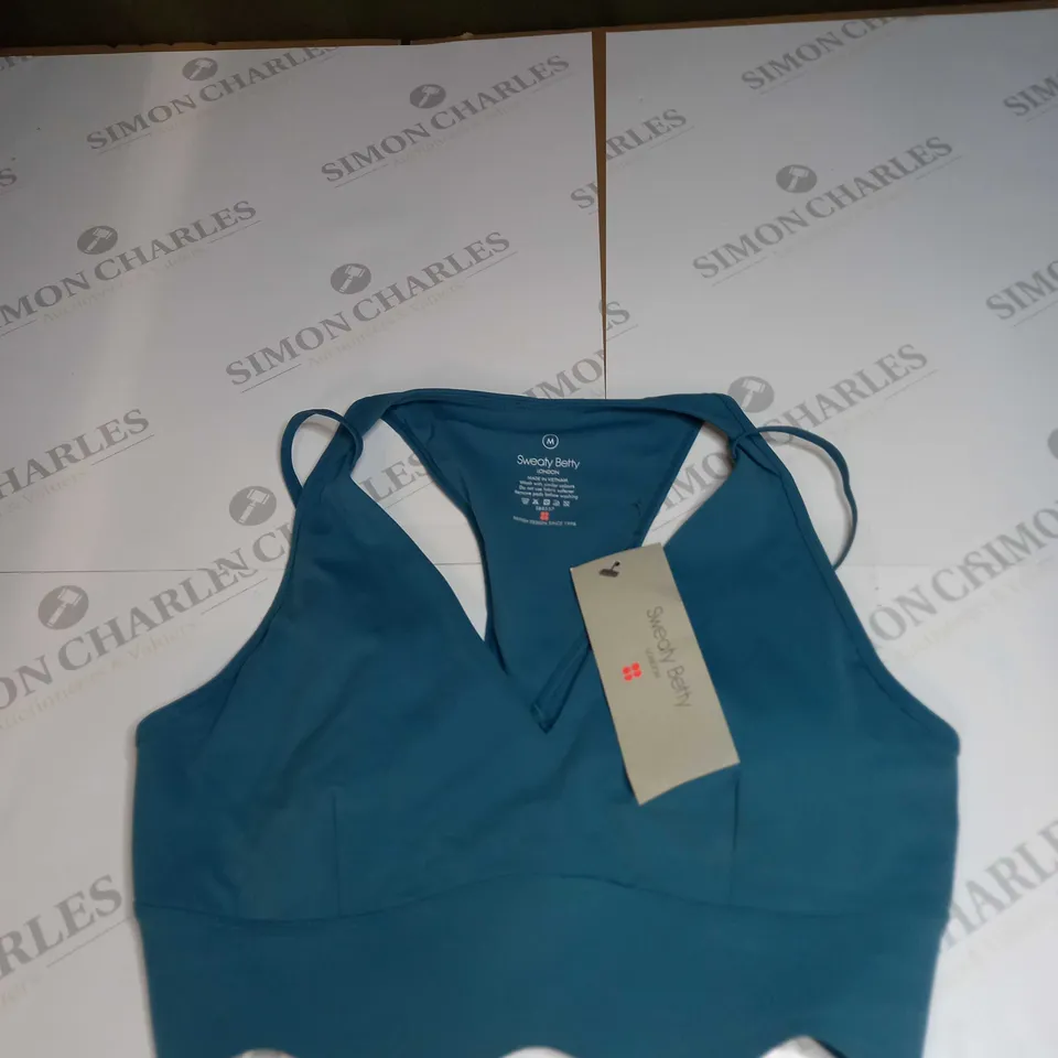 SWEATY BETTY POWER CONTOUR PLUNGE BRA SIZE M