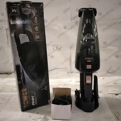 BOXED TOWER RHH77 CORDLESS 7.4V WET AND DRY HANDHELD VAC