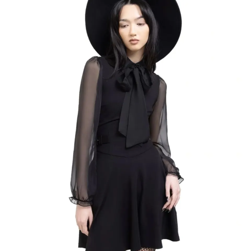 BRAND NEW KILLSTAR - SOMBER SHADOW - BLACK WOMEN'S DRESS SIZE XS
