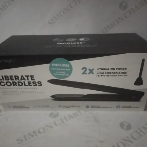 BRAND NEW BOXED PROGLOSS LIBERATE CORDLESS CERAMIC HAIR STRAIGHTENER (ST-2600-EU2)