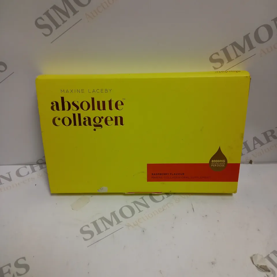 SEALED MAXINE LACEBY ABSOLUTE COLLAGEN SUPPLEMENT - RASPBERRY 140ML
