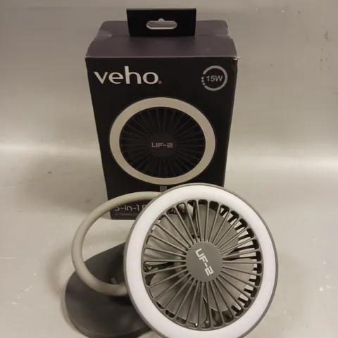 BOXED VEHO 3-IN-1 DESKTOP STATION FAN 