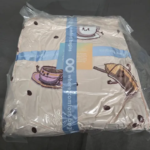 SEALED OODIE OVERSIZED HOODED BLANKET - COFFEE