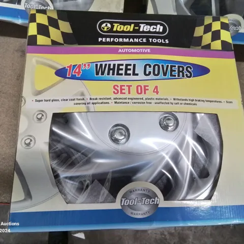 BOXED AND SEALED TOOL-TECH 14" WHEEL COVERS/CAPS