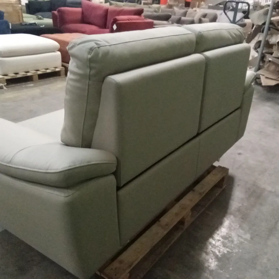PAVILION 2 SEATER LEATHER/FAUX LEATHER POWER RECLINER SOFA RRP £949