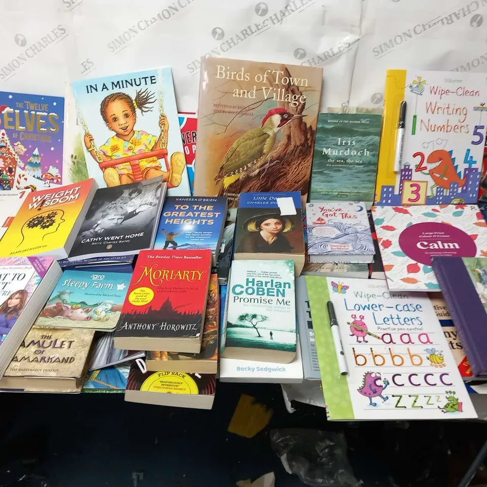 LARGE QUANTITY OF ASSORTED BOOK TITLES INCLUDE FICTION AND NON-FICTION TITLES BY AUTHORS SUCH AS;
