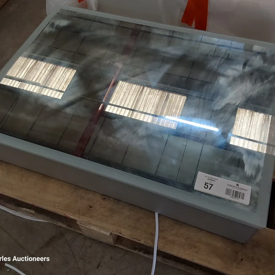 RAK APHRODITE 500 × 700 LED ILLUMINATED MIRRORED RECESSABLE CABINET WITH DEMISTER, SHAVERS SOCKET & INFARED SWITCH