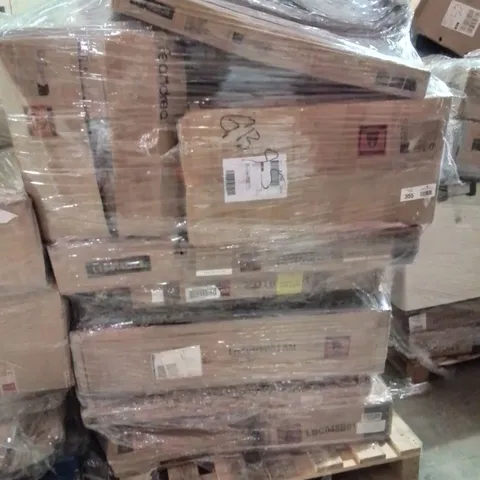 PALLET OF ASSORTED HOUSEHOLD GOODS AND PRODUCTS TO INCLUDE;SHOE RACK,COFFEE TABLE,PET CAGE