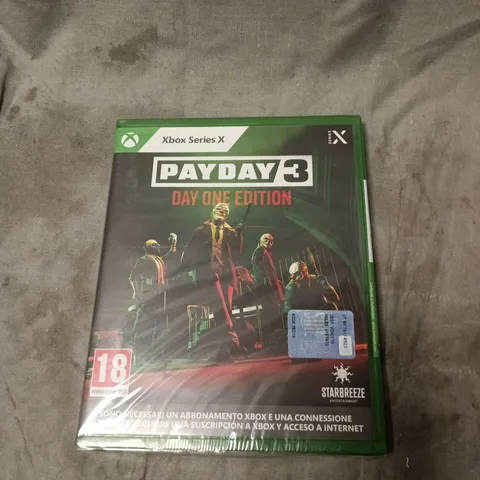 SEALED PAYDAY 3 DAY ONE EDITION FOR XBOX SERIES X (NON UK EDITION) 