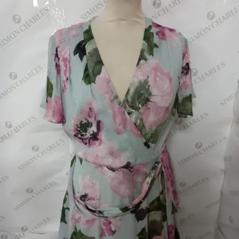 GINA BACCONI RANGE FLORAL DRESS SIZE 10