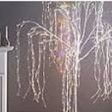 SANTA'S BEST 7FT PRE-LIT INDOOR/OUTDOOR WILLOW TREE