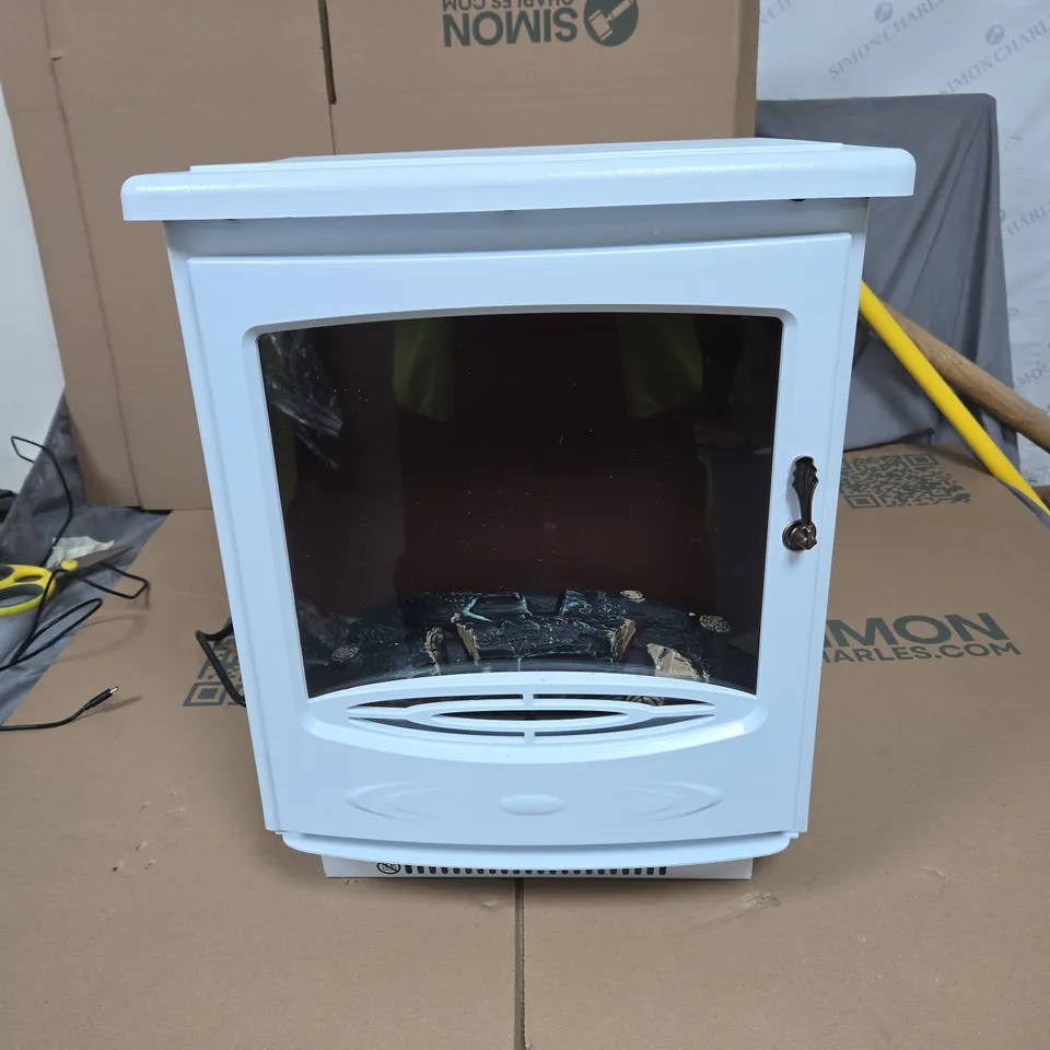 KLARSTEIN ELECTRIC FIREPLACE – WHITE, 1850W, 2X40W LAMPS