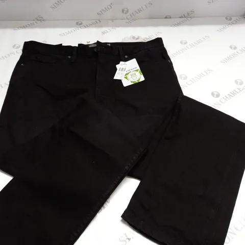 DC SHOES STRAIGHT BLACK JEANS - 33 34