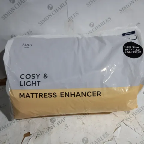 SEALED M&S HOME COSY AND LIGHT MATTRESS ENHANCER DOUBLE