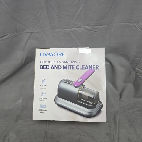 LIVMORE CORDLESS UV SANITIZING BED AND MITE CLEANER – BOXED