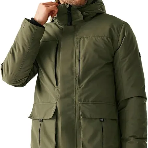 BRAND NEW REGATTA MENS MARRON JACKET IN OLIVE - XL