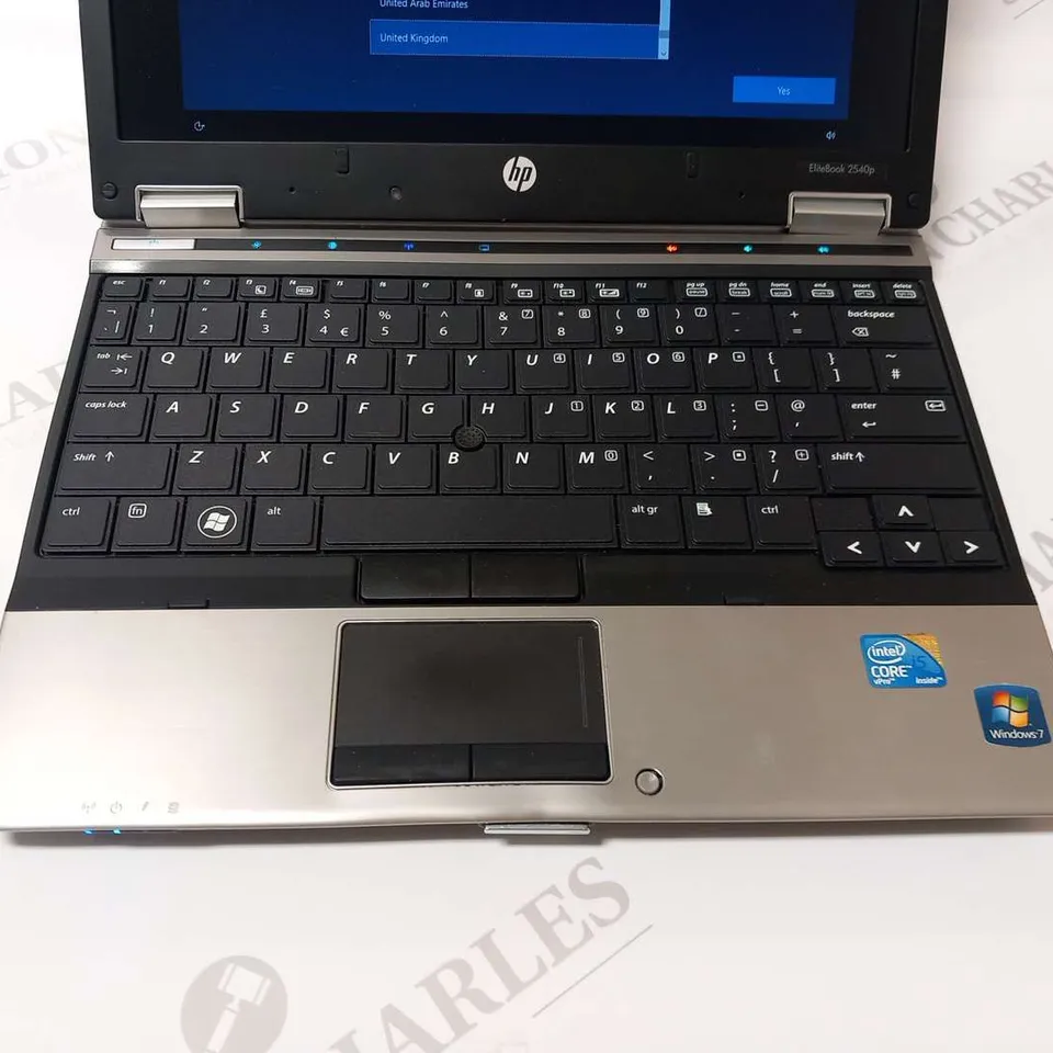 HP ELITEBOOK 2540P ISM540 4GB RAM 256GB HDD 