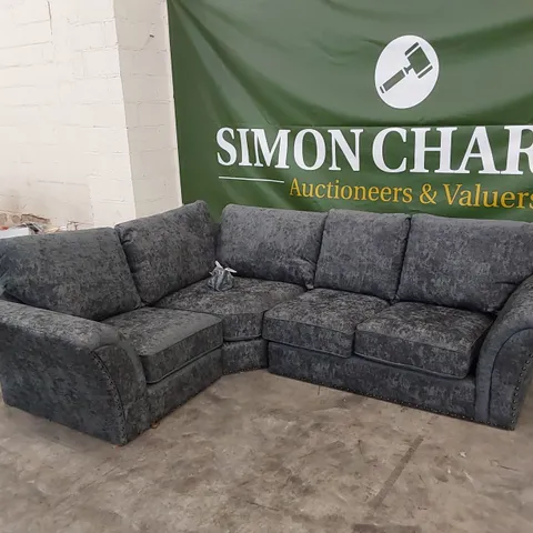 QUALITY DESIGNER FABRIC UPHOLSTERED CORNER SOFA