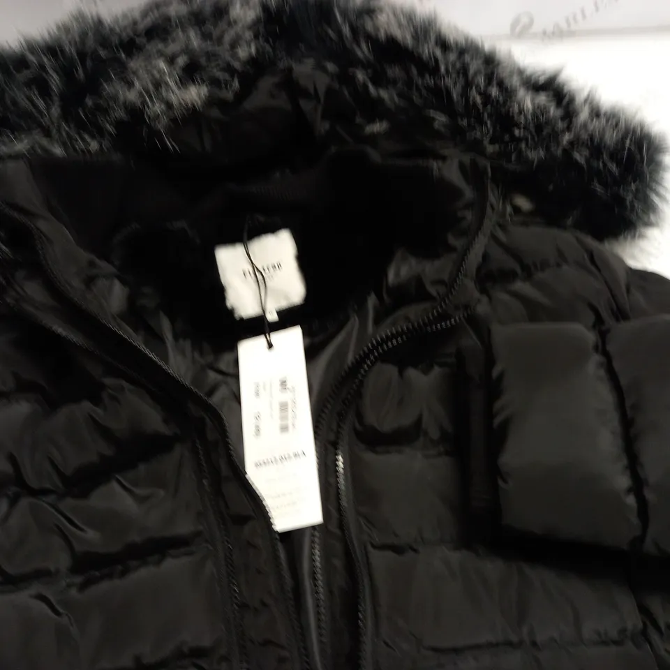 FIRETRAP HOODED MID JACKET IN BLACK - 12