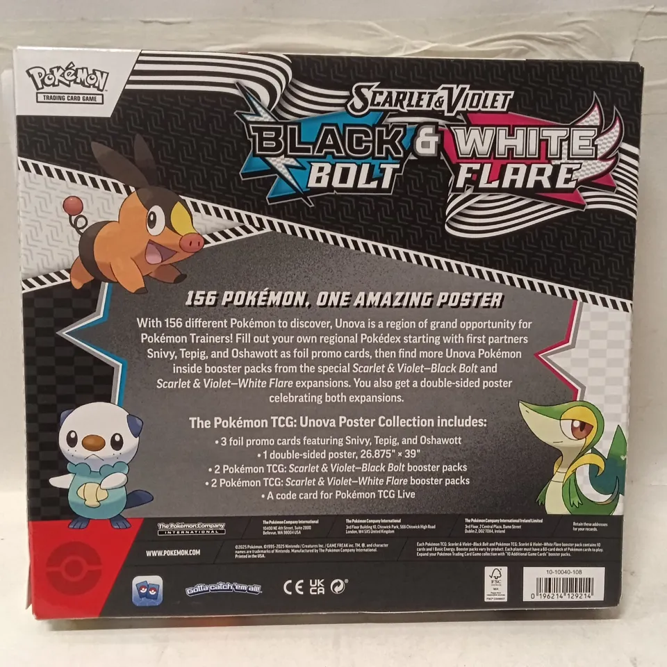 POKÉMON POSTER COLLECTION BLACK & WHITE BOLT – SCARLET & VIOLET (BOXED)