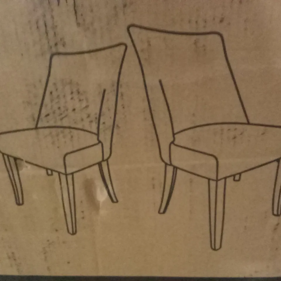 BOXED SET OF 2 COLAMY DINING CHAIRS (1 BOX)