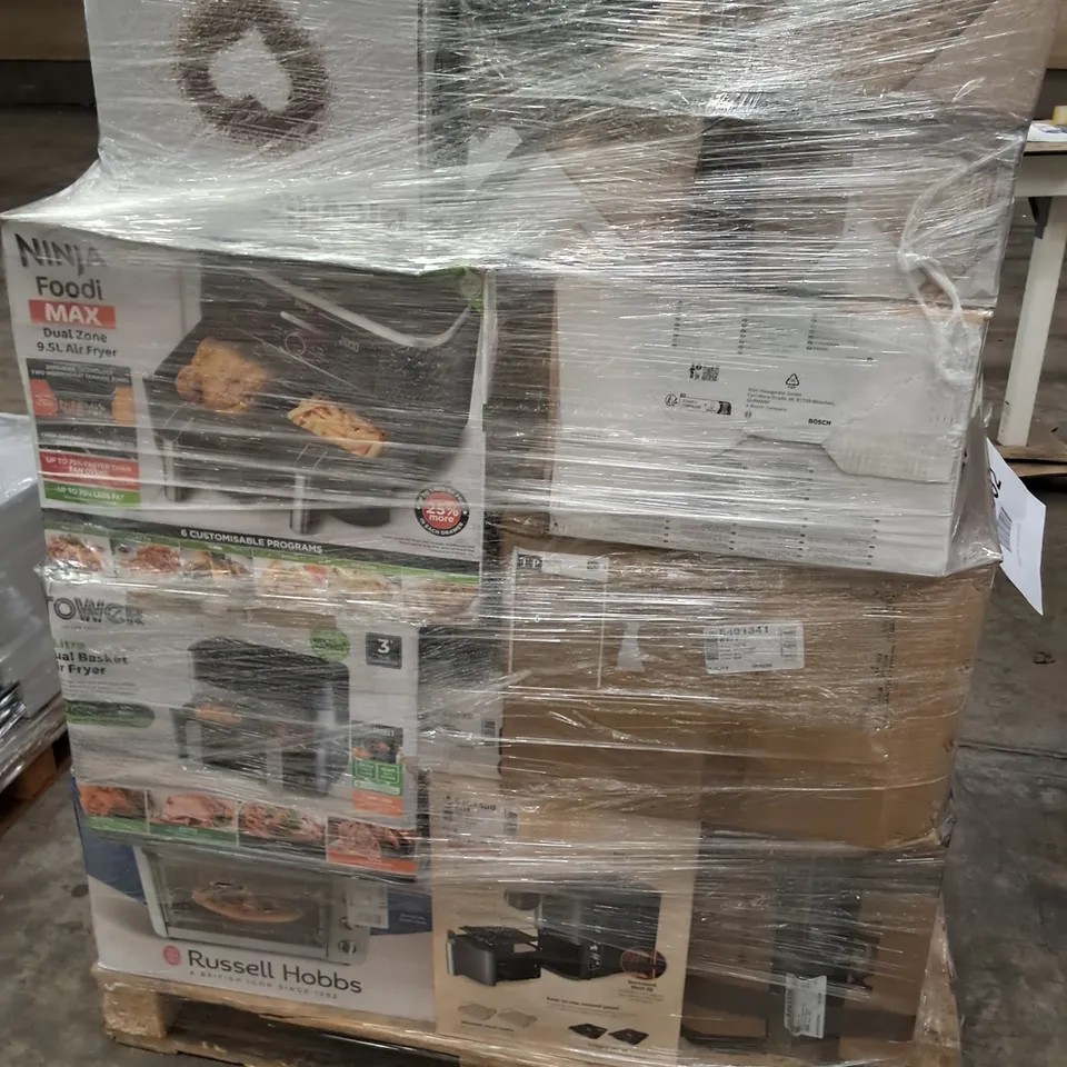 PALLET OF APPROXIMATELY 23 UNPROCESSED RAW RETURN HOUSEHOLD AND ELECTRICAL GOODS TO INCLUDE;
