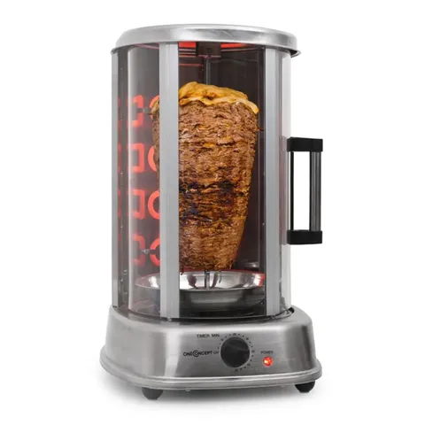KLARSTEIN KEBAB MASTER 7KG 1500W KEBAB GRILL SILVER