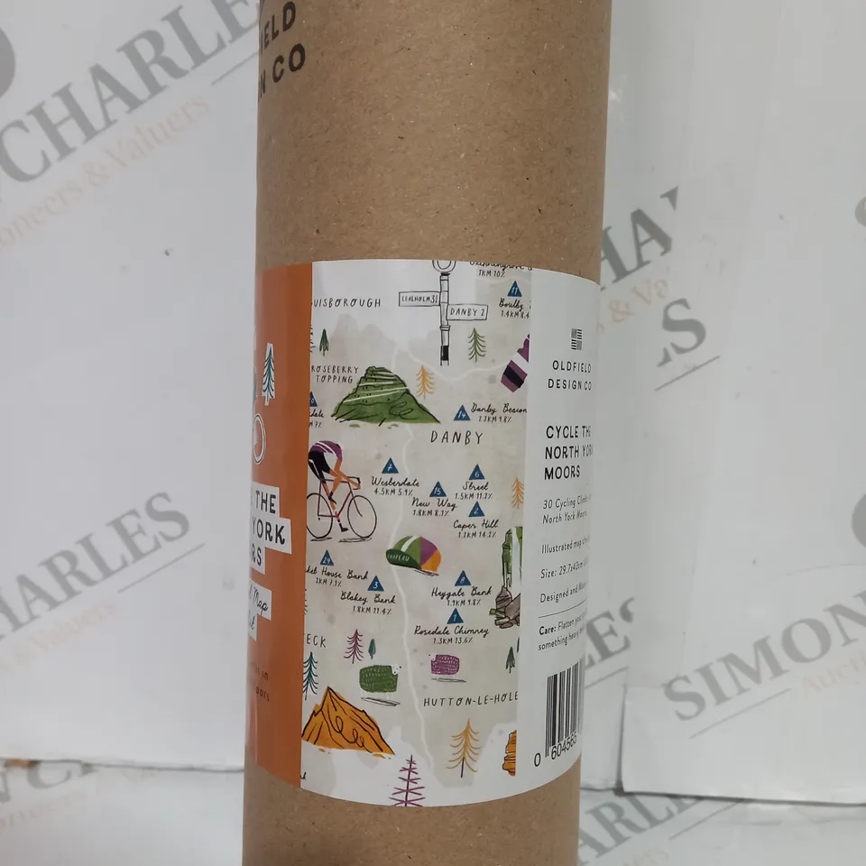 boxed cycle climbing map illustrated map checklist 