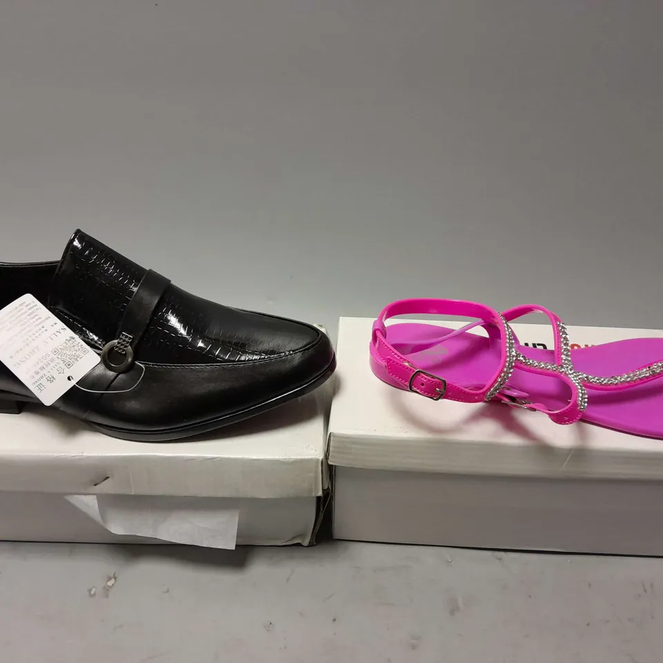 APPROXIMATELY 9 ASSORTED BOXED PAIRS OF SHOES IN VARIOUS SIZES TO INCLUDE ZSL, HOT LIPS