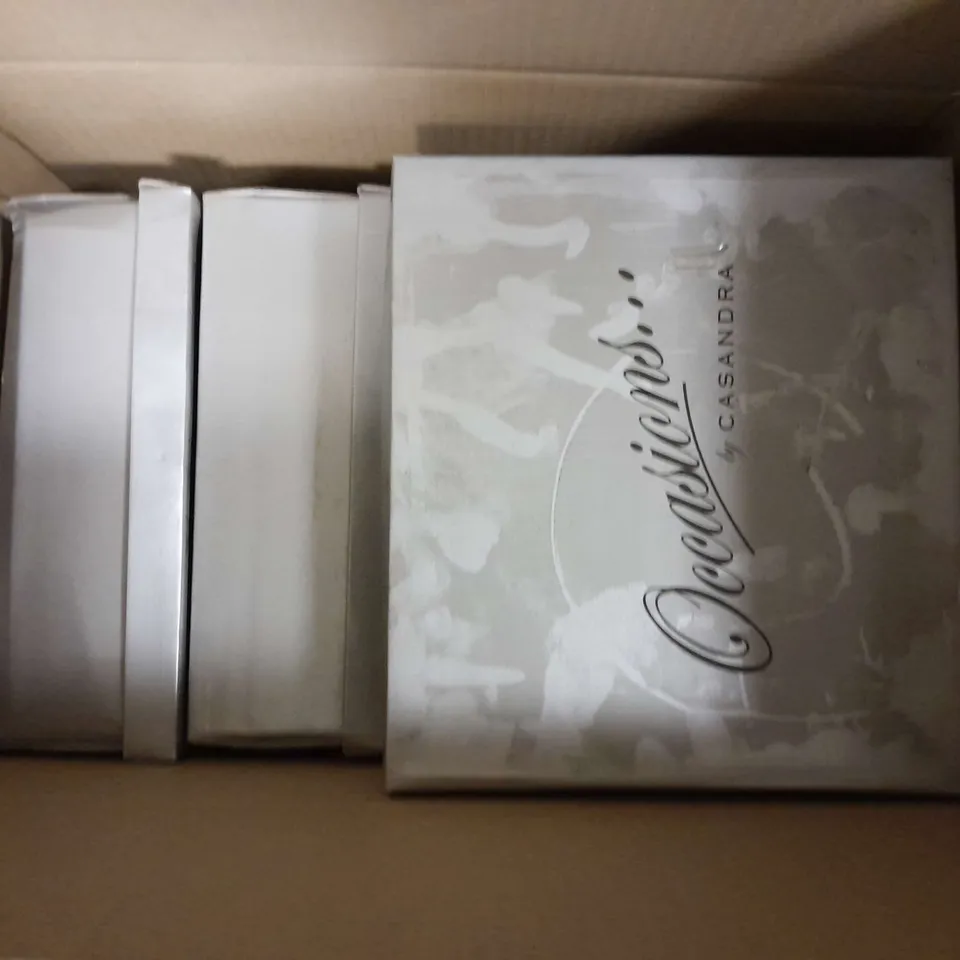 APPROXIMATELY 5 ASSORTED BOXED PAIRS OF OCCASIONS BY CASANDRA DECORATED HEELS IN VARIOUS COLOURS AND SIZES