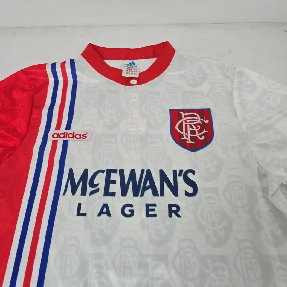RANGERS FC GASCOIGNE 8 ADIDAS OFFICIAL FOOTBALL SHIRT