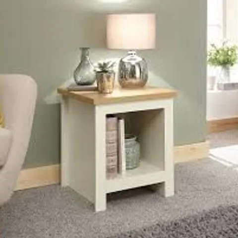 BOXED GFW LANCASTER CREAM SIDE TABLE (1 BOX)