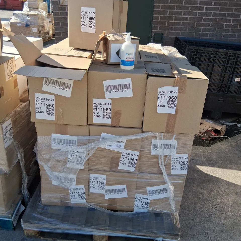 PALLET OF APPROXIMATELY 110 ZIDAC LABORATORIES ANTIBACTERIAL HAND GEL 500ML
