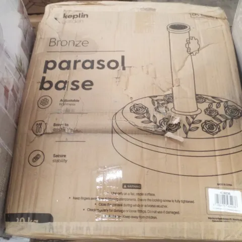 BOXED KEPLIN PARASOL BASE - BRONZE 20KG