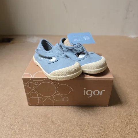 IGOR LONA PEPITO KIDS' SHOES – OCEAN BLUE - CHILDRENS 20