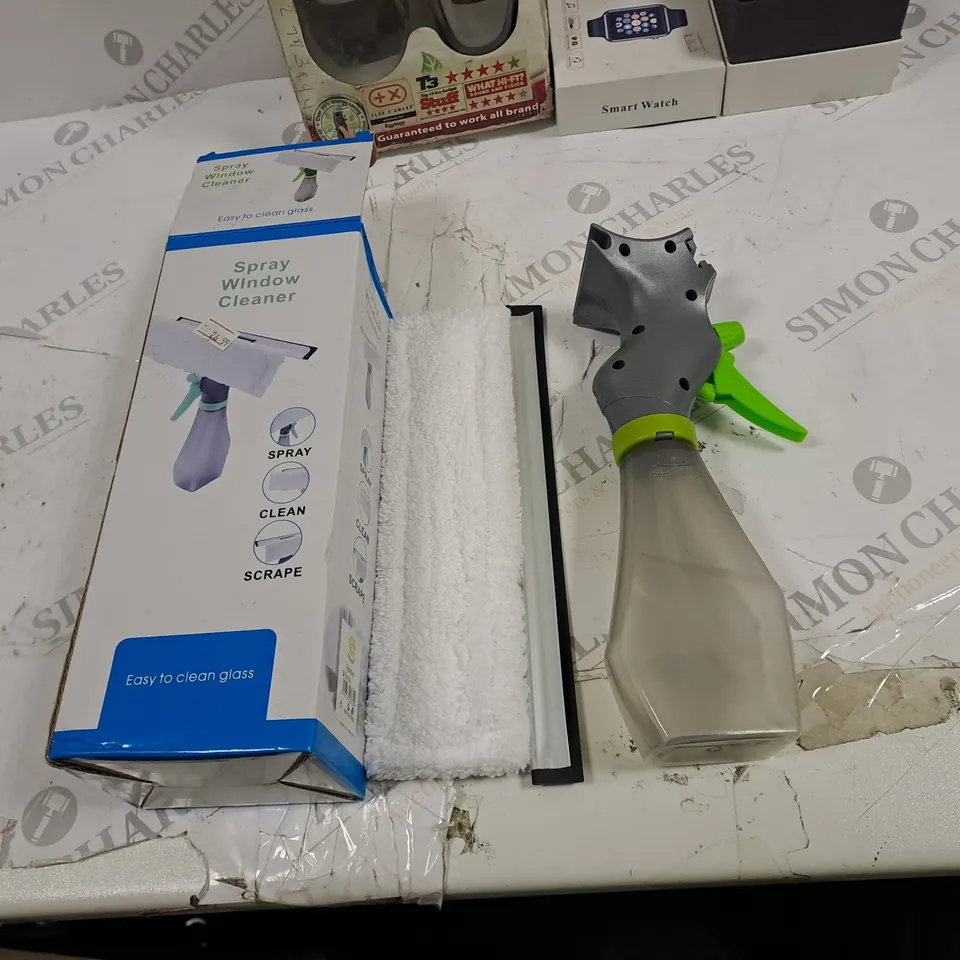 BOX OF 5 ASSORTED ITEMS TO INCLUDE SMARTWATCH, TV REMOTE, KEY RING