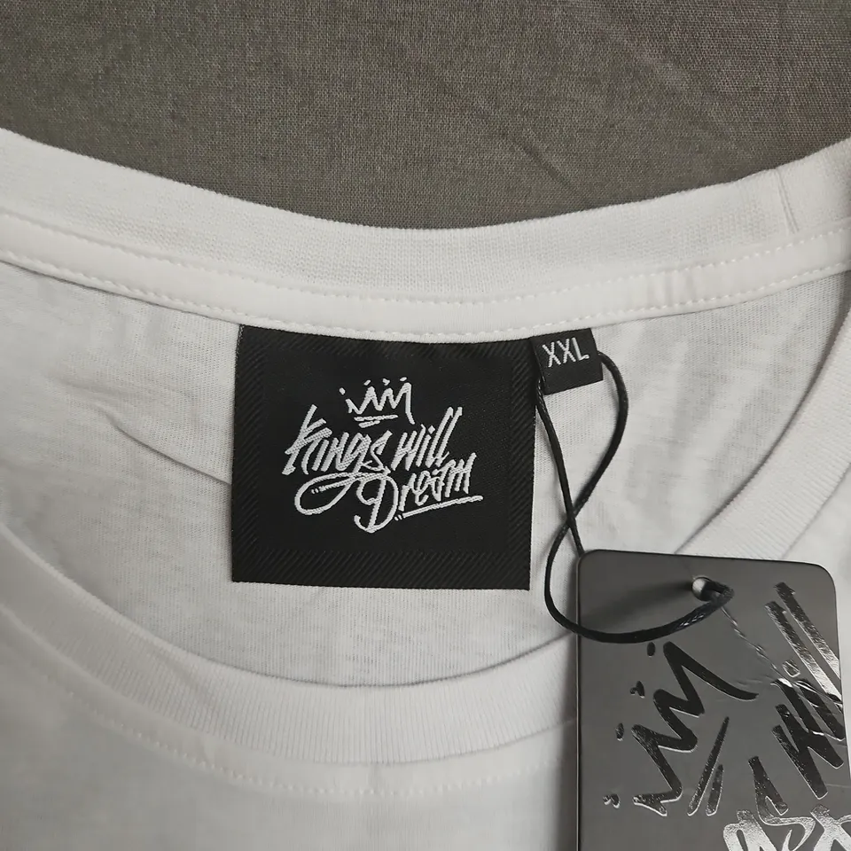 KINGS WILL DREAM KNOCKOUT TEE – WHITE – XXL (DOUBLE XL)