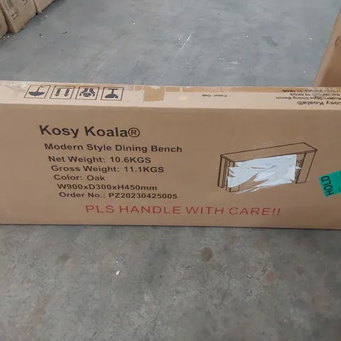 BOXED KOSY KOALA MODERN STYLE DINING BENCH - OAK (1 BOX)