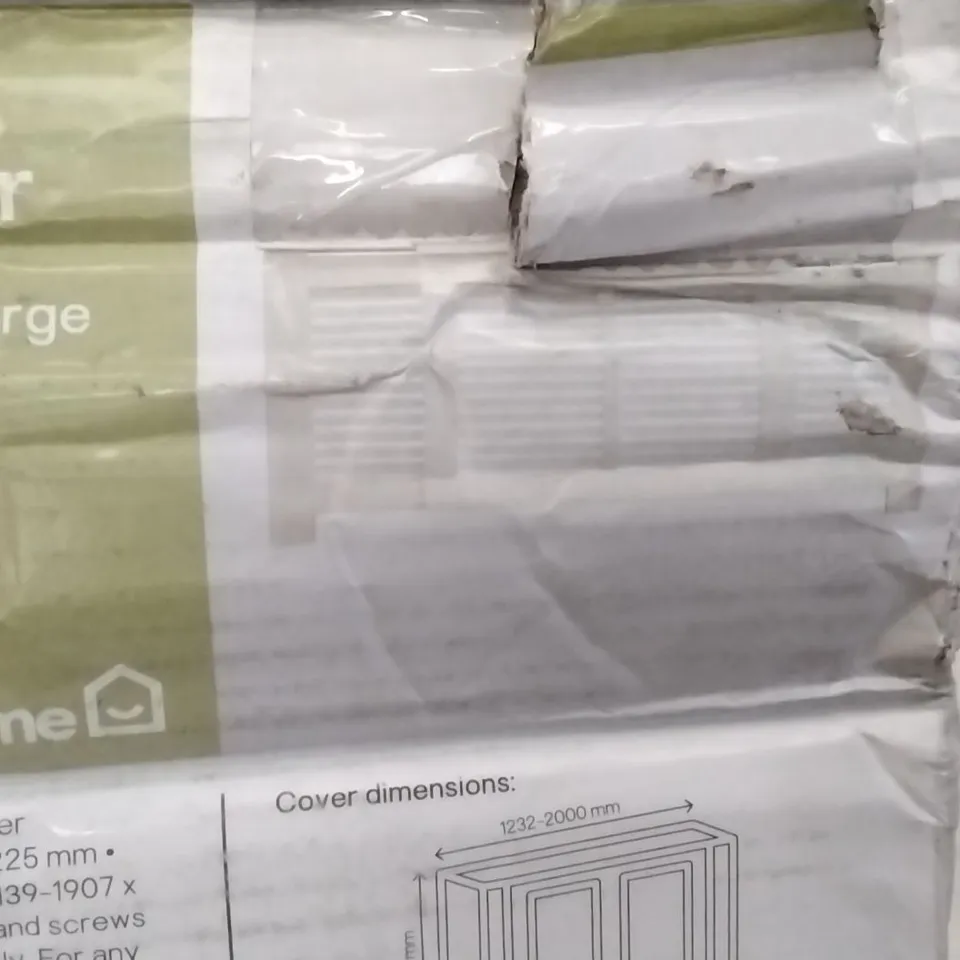 BOXED SUFFOLK RADIATOR COVER WHITE