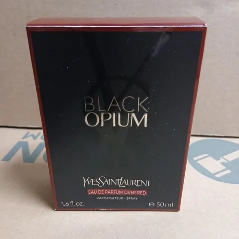 BOXED YVES SAINT LAURENT BLACK OPIUM EAU DE PARFUM OVER RED 50ML