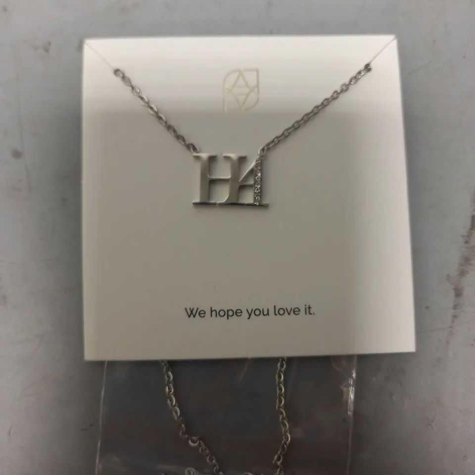 BOXED ABBOTT LYON CUSTOM INITIAL NECKLACE IN SILVER