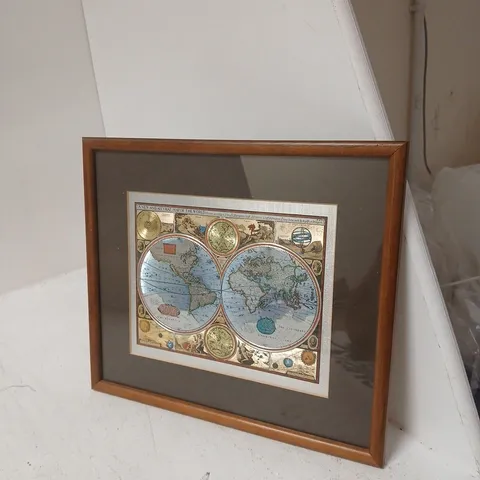 A NEW AND ACCVRAT OF THE WORLD WITH FRAME
