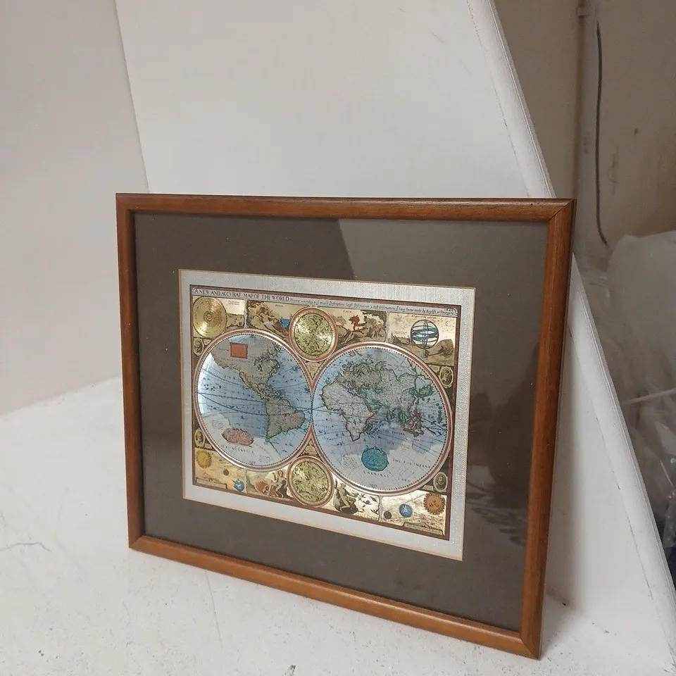 A NEW AND ACCVRAT OF THE WORLD WITH FRAME