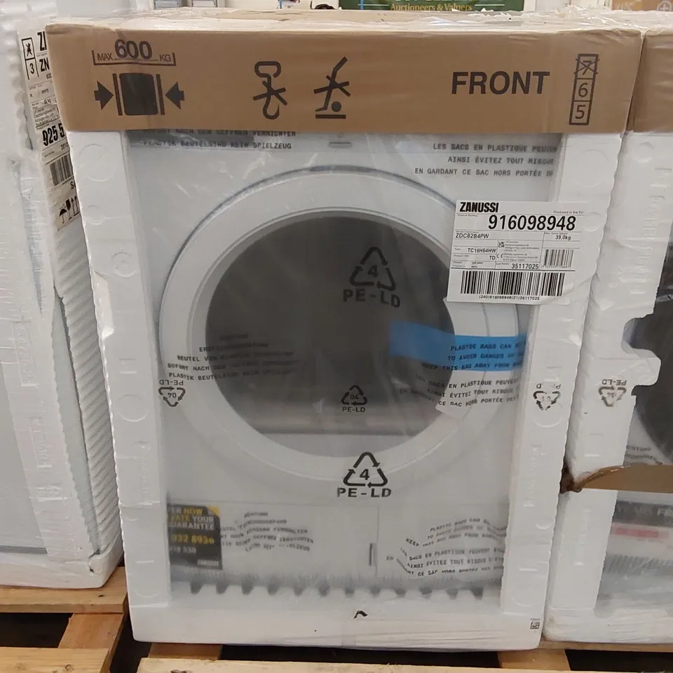 ZANUSSI ZDC82B4PW 8KG CONDENSER TUMBLE DRYER