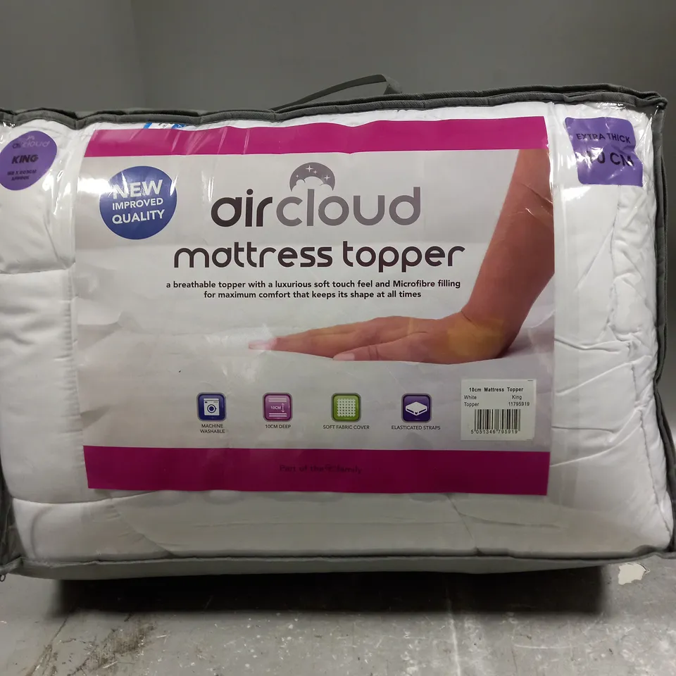 AIR CLOUD EXTRA THICK MATTRESS TOPPER - KING 