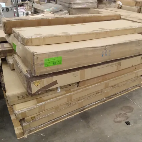PALLET OF ASSORTED INCOMPLETE DESIGNER FURNITURE PARTS AND PIECES 