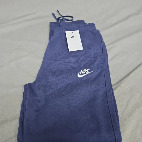 NIKE LOGO FLEECED TRACKSUIT BOTTOMS SIZE L