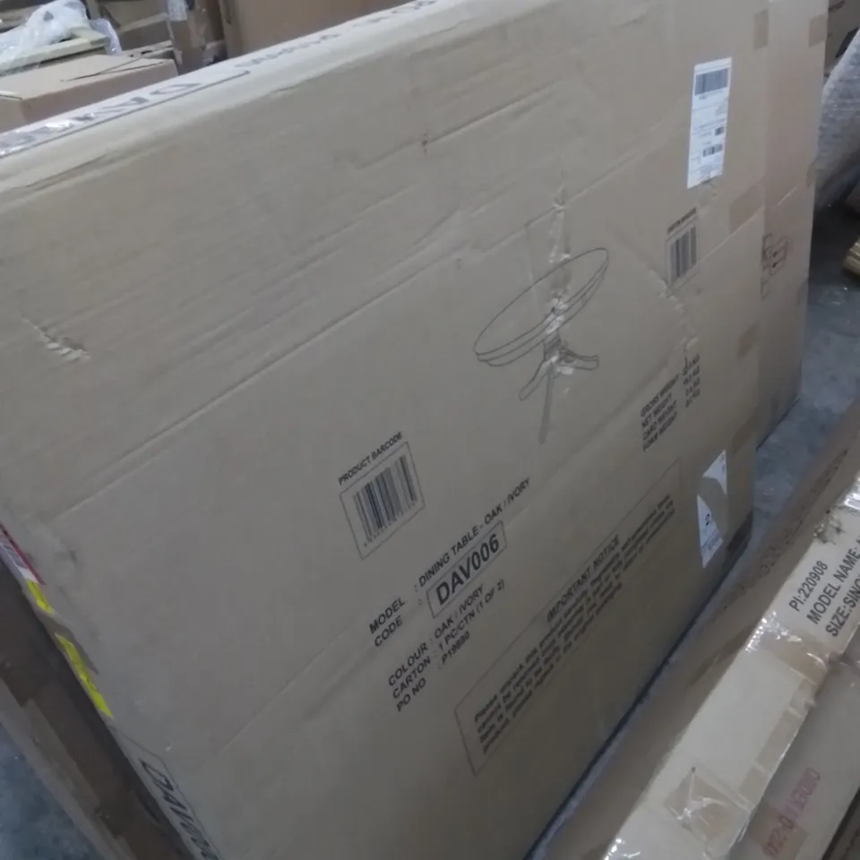 BOXED CONKLIN DINING TABLE SET (2 BOXES)