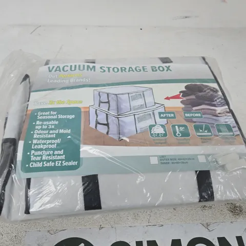 LARGE BOX OF APPROX 8 VACUUM STORAGE BOX SET WITH VACUUM BAGS – SPACE SAVER (BOXED)